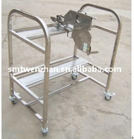 Cor de prata dos carros do alimentador de PANASERT CM402 CM602 SMT de aço inoxidável
