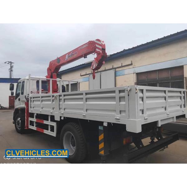 205hp 6.3 Ton FTR ISUZU Truck Mounted Crane 10m Straight Lifting