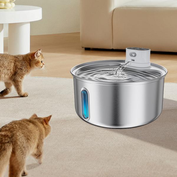 Ultra-quiet 5.5L Automatic Pet Water Fountain With Water Level Window Pet Water Dispenser