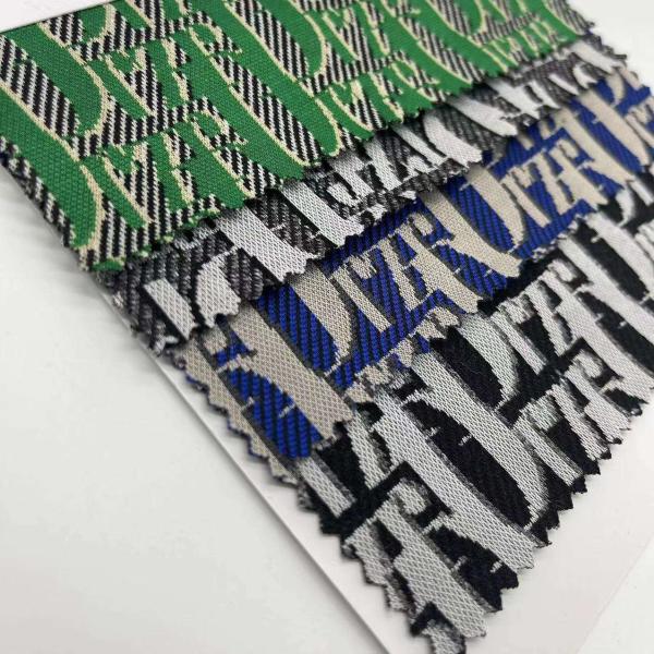 Cotton Polyester Jacquard Weave Fabric 97%Polyester3%Spandex 165cm 280gsm F01-Jy001
