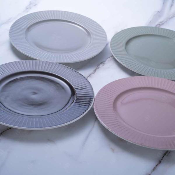 LFGB Fadeless 20Pc Embossed Color Dinnerware Sets