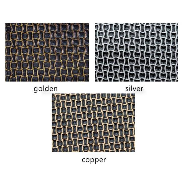 PVC Fil doré Grain Géométrique Motif Synthétique Cuir Artificiel Chaussures Sacs Carnet Décorer Napperon Tissu en cuir