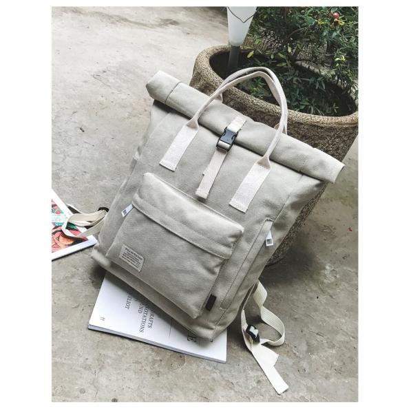 Produced and Hot sell the Handle of Canvas Backpack