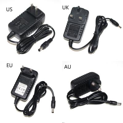 Adaptateur d'alimentation 12V 2A pour caméra de vidéosurveillance avec prise CC 5,5 mm