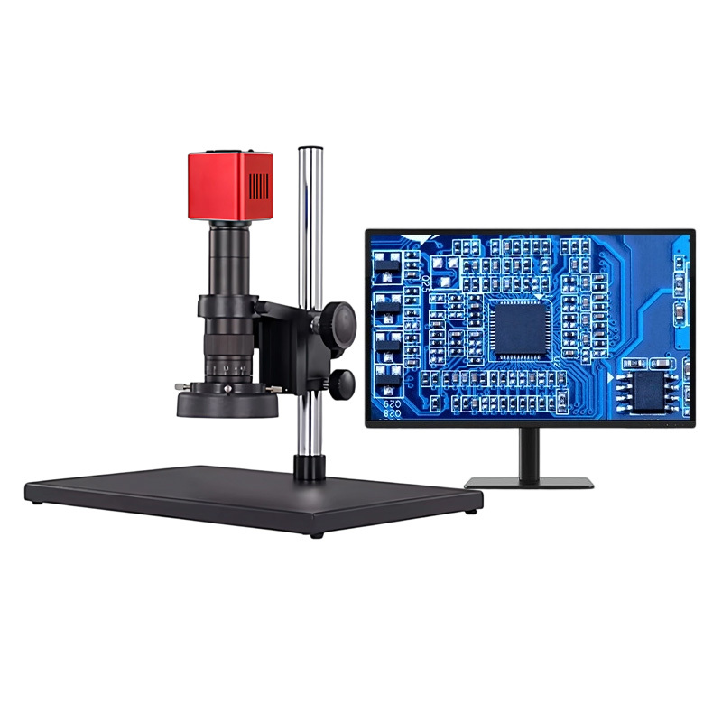 Professional 4K Electronic Measuring Microscope Support Point Line Circle Angle Measurement for Precision Component Testing