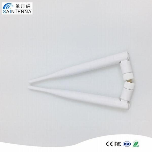Male Connector Omni WIFI Antenna , 2Km 5Dbi Dual Band Wifi Antenna