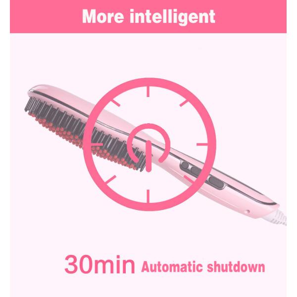 Electric Hair Straightener Brush Home Beauty Machine NASV 100 With Lcd Display