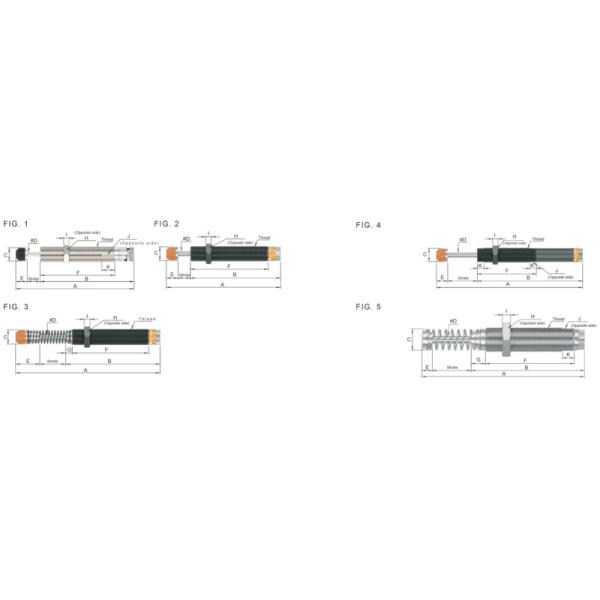AD1410, AD1425, AD1612, AD2016 CJAC AD Series Adjustable Damper Shock Absorber