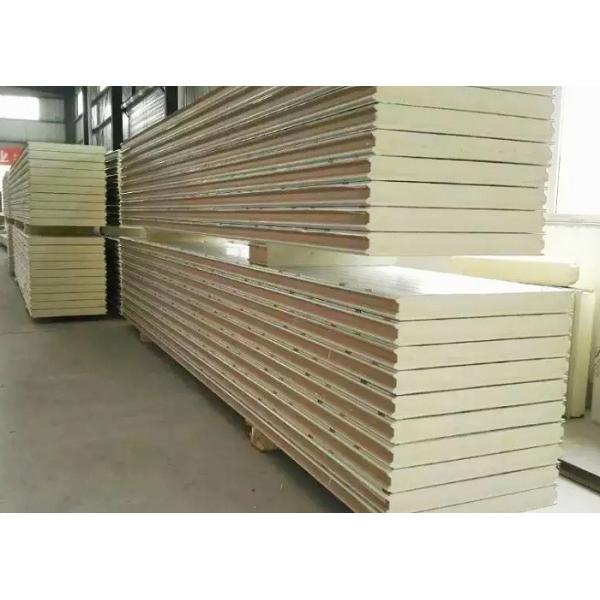 100mm Polyurethane Insulation Panels , 3 Layers Cold Room Sandwich Panel