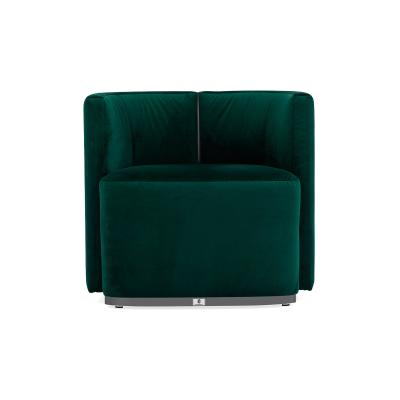 Leisure style sofa chairs for Modern hotel lobby seating furniture covered by Fabric upholstery with metal legs