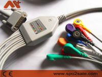 Pressão do cabo AHA da máquina de Philips Ecg Lead Cable 9293-033-50 Ecg