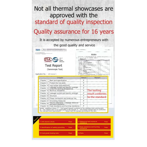 High Capacity Churros and French Fries Display Warmer Temperature Range 30-80°C 40kg