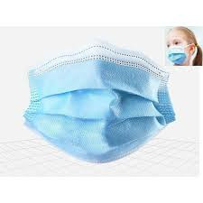 CE Certificated Face Mask With Elastic Ear Loop , Kids Sick Mask Blue Hygienic