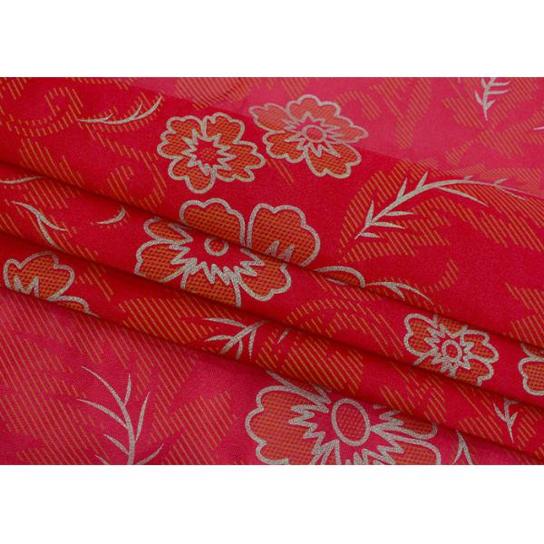 Factory direct selling mattress cloth warp knitted printed polyester gold powder bedspread cloth