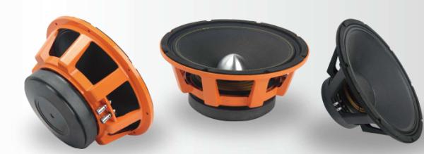 18 Inch Car Audio Woofer 77.5oz Ferrite Magnet Orange Color Basket Foam Surround