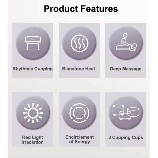 Fitdash Electric Cupping Therapy Set with Bian-Stone Moving Cupping Vacuum Cupping Set Device