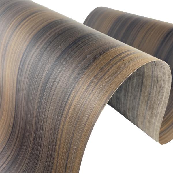Natural Solid Engineered Wood Veneer Smoked Eucalyptus Wood Veneer for Decorating Panel Furniture