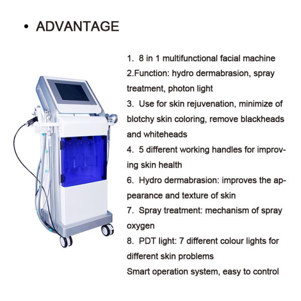 Multifunctional Beauty Therapy Machine Oxygen Jet Peel Facial Machine 11 In 1