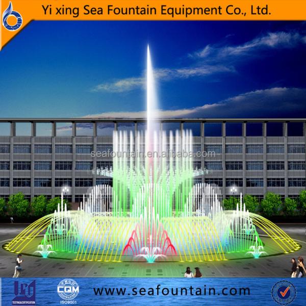 Parque público personalizado para crear fuente de agua musical