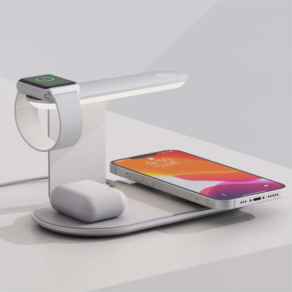 3 In 1 Portable Mobile Phone Charger Stand 15W/10W/7.5W/5W Output Type-C Interface for Apple and Samsung Phones