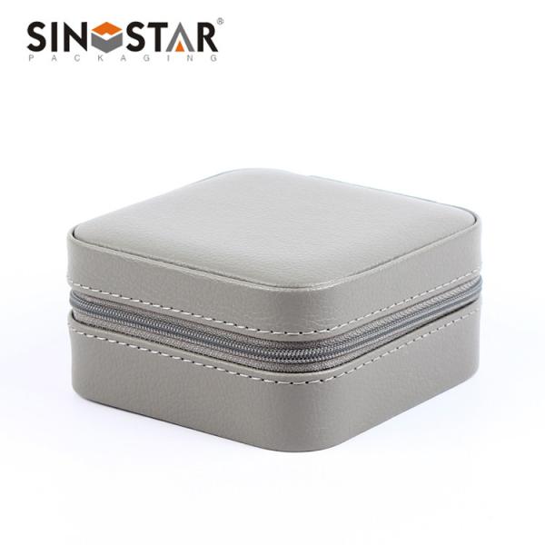 Small To Medium-sized Jewelry Capacity Leather Jewelry Box with Inner Box Size CUSTOM
