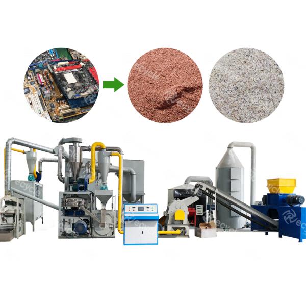 Capacidad de trabajo 200-1000 kg/h Equipo de refinación de oro para el reciclaje de oro en PCB