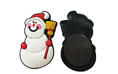 White Snow Man Soft Fridge Magnets Small Home Decoration Easy To Clean