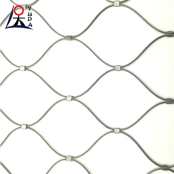 Zoo Stainless Steel Wire Rope Mesh For Security Protection Cable Fence Customers' Requirement Length