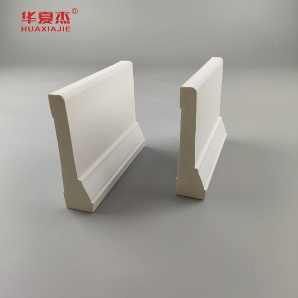 White Pvc Skirting Waterproof Pvc Baseboard Easy To Clean