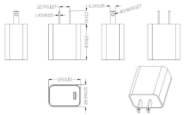 литий заряжателя батареи мобильного телефона 9V 20W заряжатель перезаряжаемые батареи 3,2 вольт