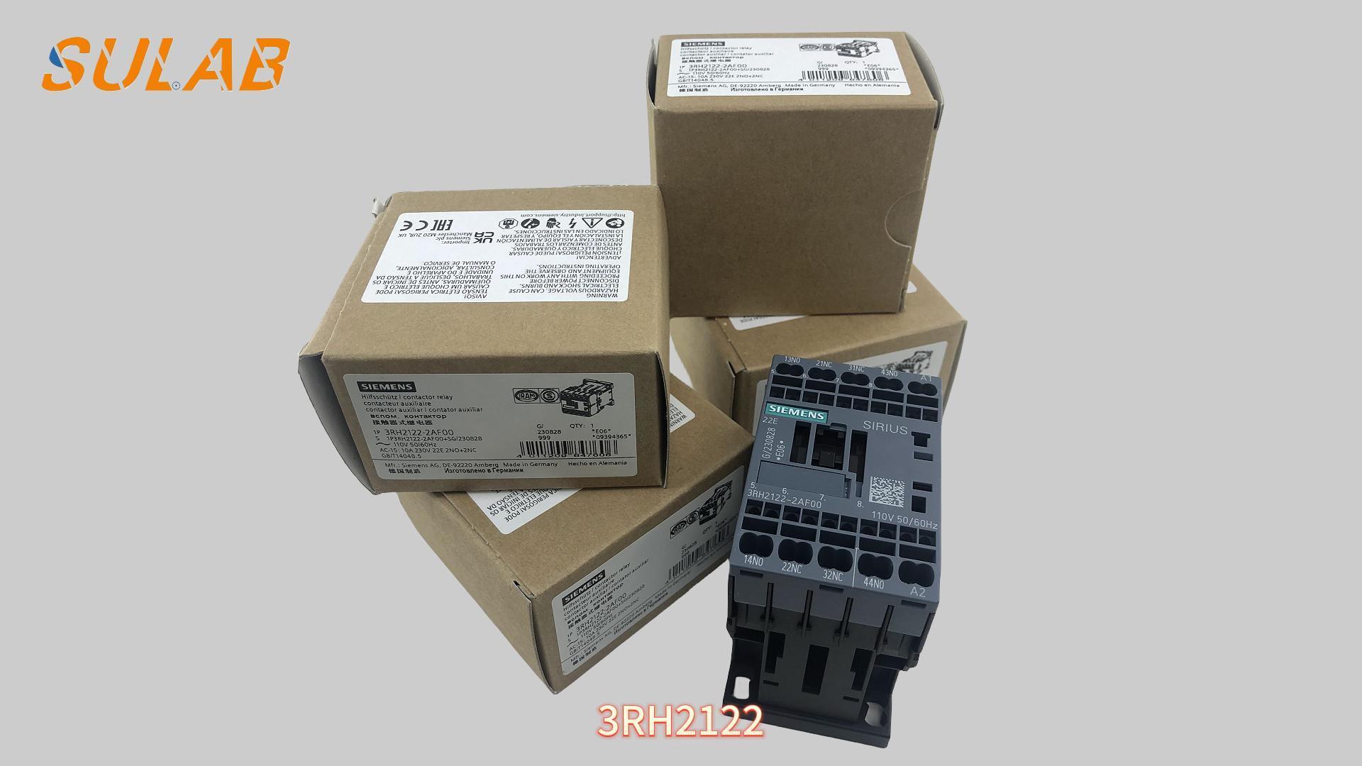 Sulab 3RH2 Auxiliary Contactor 2NO+2NC AC110V For Elevator Control Signal Switching Spare Part 3RH2122-2AF00