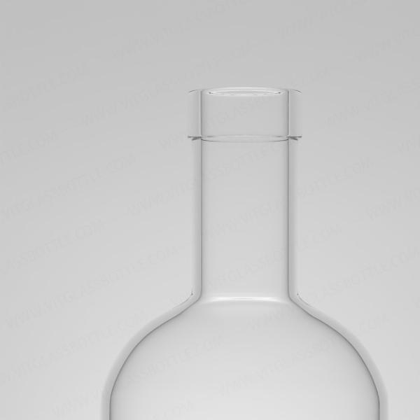 Bouteille en verre de qualité alimentaire pour le rhum, la vodka, le whisky, la tequila, le gin, 750 ml, 720 g de liège inclus