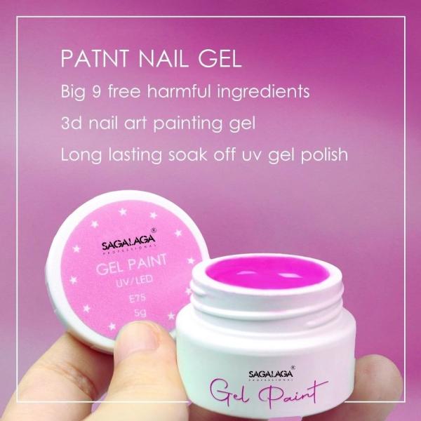 LED Lamp 30s Cure Time Uv Art High Pigment No Wipe Jelly Paint White Pink Japanese Painting Gel Pod