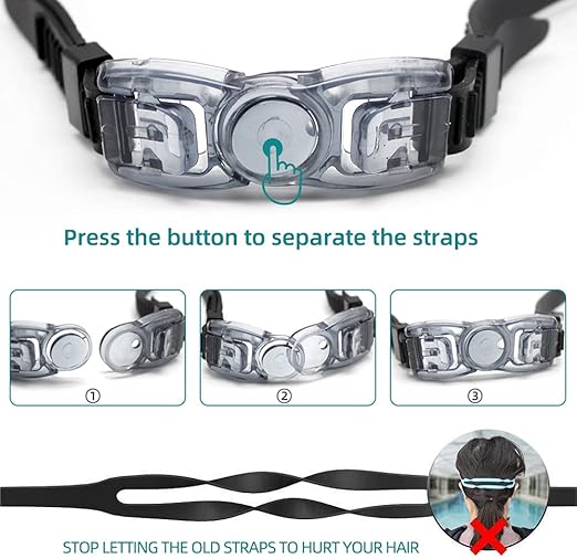 Anti Fog Electroplated Swimming Goggles HD Lens  S/M/L 3 Size 82g