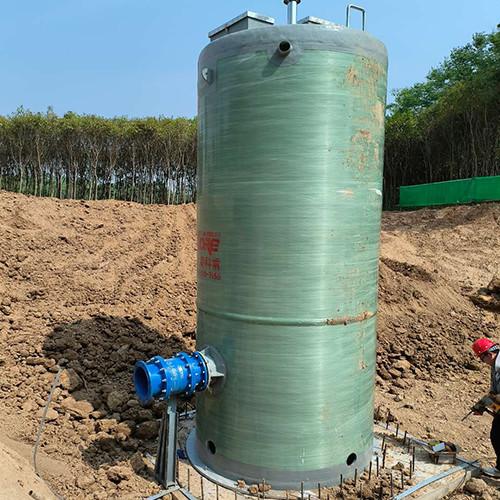 Intelligent Fiberglass Lift Station Stable Operation FRP Pump Station Energy Conservation