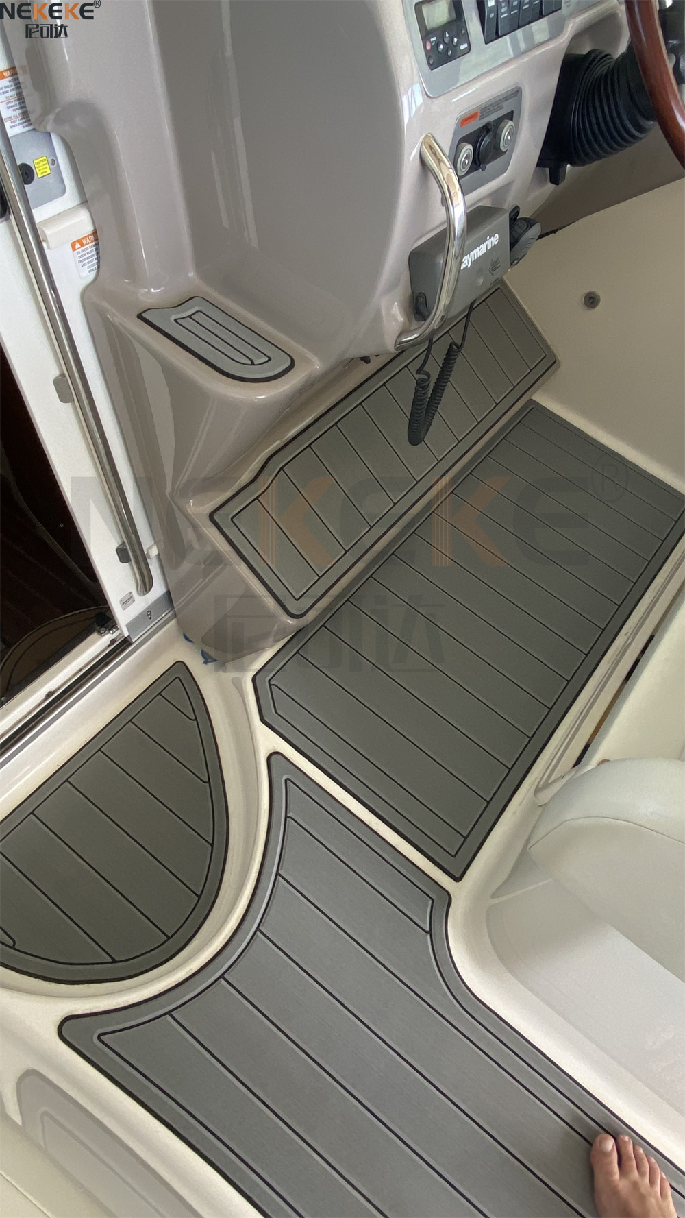 2006 Chaparral 280 Swim Platform Cockpit EVA Faux Teak Deck Flooring Marine Mat Pad
