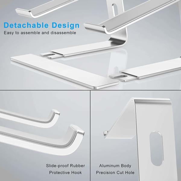 Эргономическая алюминиевая портативная регулируемая стойка отделяемые 26cm ноутбука
