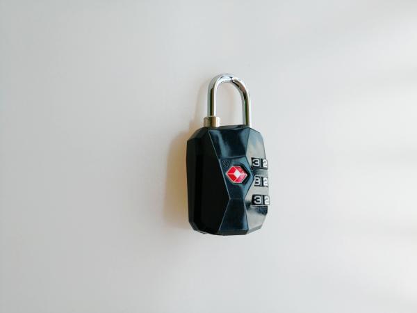 Fashion TSA Travel Locks / TSA Security Lock Black PC Material For Luggage Security