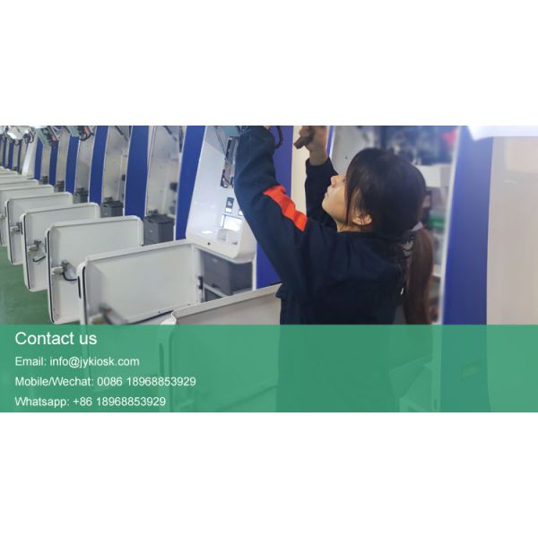 Self Checkin Kiosk with Capacitive Touch 10 Point Screen Customized Size and OEM/ODM Service for Hotels and Hostels