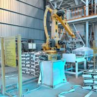 Máquina para paletizar bolsas y cajas automática de gran precisión