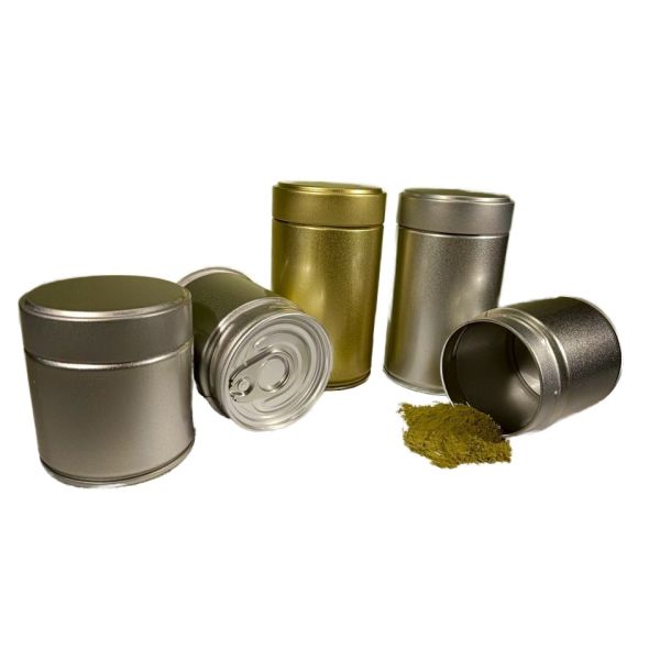 Food Grade Tea Spice Coffee Tin Box Containers Matcha Tin Cans Metal Airtight Tinplate Can Packaging