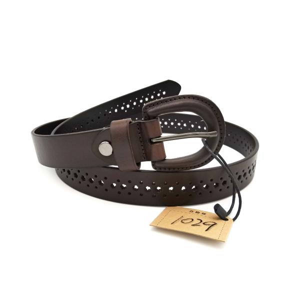 Multicolor Soft Leather Black Belt Womens Antiwear Cowhide Material