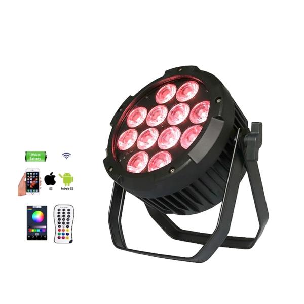 12x18w 6in1 Rechargeable Battery Operated Uplighting Waterproof LED Par Light