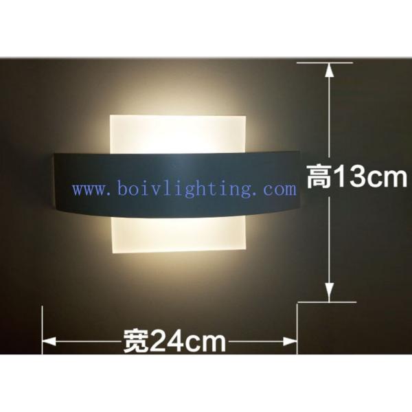 Personality Wall Lamp Black Acrylic Iron Aluminum  Warm White light