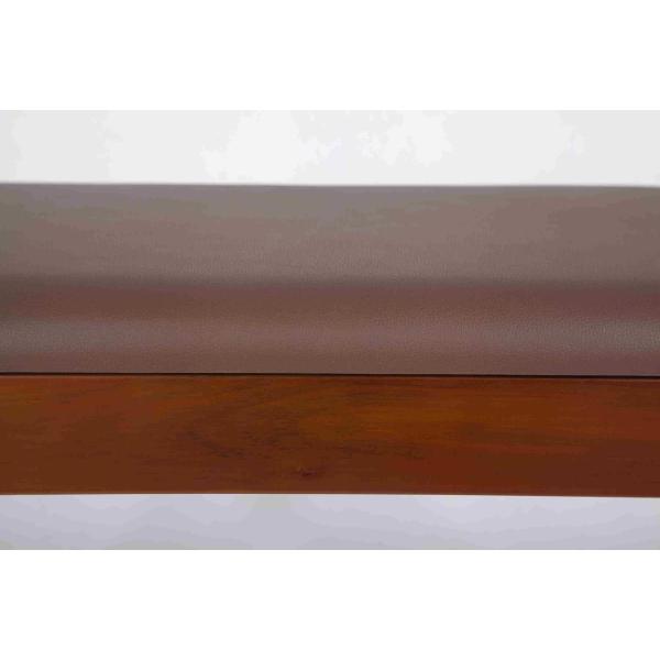 4.6KG Soild Modern Wood Furniture Walnut Shoe Storage Bench With PVC Leather