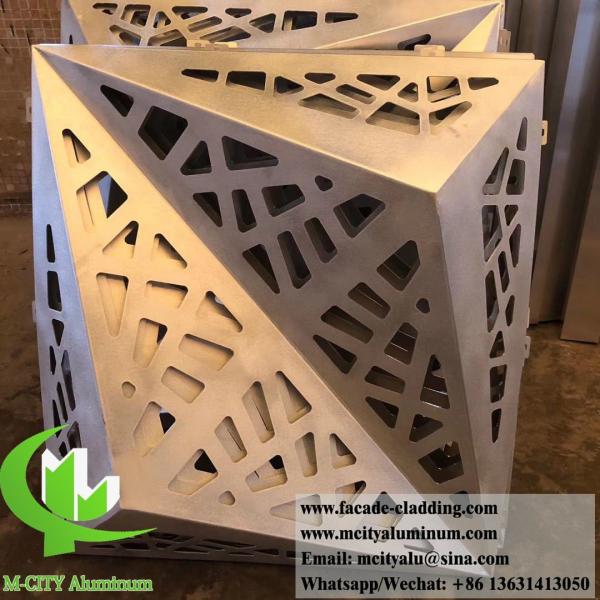 3D Aluminum Cladding with PVDF Paint and Durable Coating for Customizable Facade Design