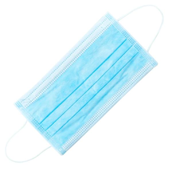CE FDA Approved 3 Ply Non Woven Face Mask , Disposable Blue Earloop Face Mask