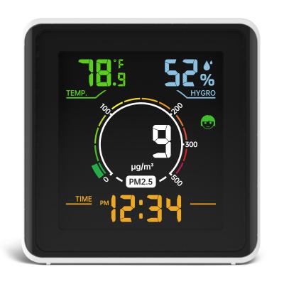 5s Reading PM2.5 Gas Detector Gas Detector Black White Air Quality Tester 0-500ug/M3