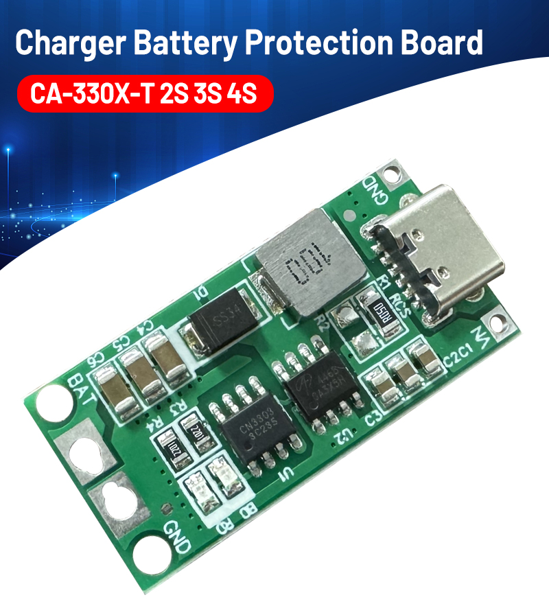 Type C USB Boost Module 1A/2A/4A 18650 Lithium Battery Charger Board BMS 2S 3S 4S Li-Po Polymer Power Bank PCB PCBA