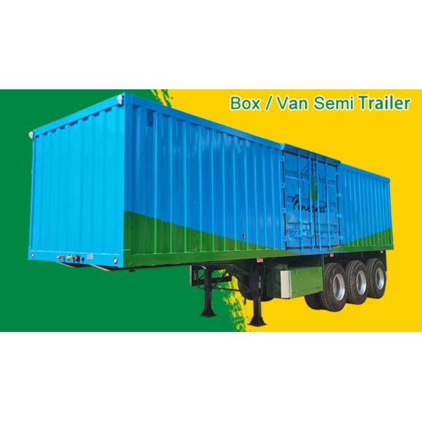 3 Axle 40ft Gooseneck Curtain Side Curtainsider Cargo Wing Open Box Van Box Truck Semi Trailer in HOWO